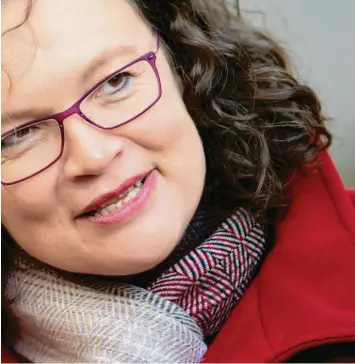  ?? Foto: Swen Pförtner, dpa ?? Wird es Andrea Nahles gelingen, für die SPD mit einem deutlichen Linksrutsc­h wieder mehr Wähler zu gewinnen? Beobachter zweifeln, dass sie und ihre Partei auf die richtigen Rezepte setzen.