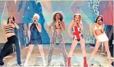  ??  ?? Brash and bullish: the Spice Girls performing at the Brit Awards in 1997 at the height of their success