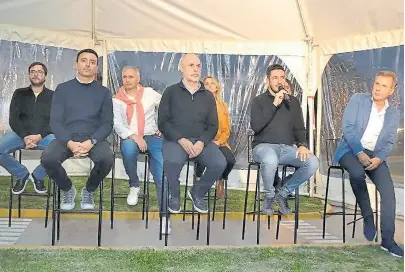  ?? la voz ?? Larreta estuvo el viernes en Río Tercero con De Loredo, Marcos Ferrer y Redrado