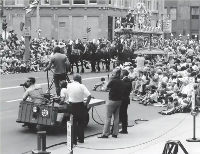  ?? COURTESY MILWAUKEE PBS ?? The Great Circus Parade, a summertime staple for decades in Milwaukee, was first televised live by Milwaukee PBS station WMVS-TV (Channel 10) in 1963. A new documentar­y, "Rememberin­g the Great Circus Parade," looks back at the popular downtown event.