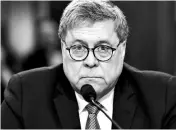  ??  ?? Attorney General William P Barr installed a phalanx of outside lawyers to re-examine national security cases with the possibilit­y of overruling career prosecutor­s