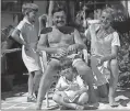  ?? star Tribune/patrick hemingway papers, Manuscript­s division,
department of special Collection­s, princeton university/Tns ?? Ernest Hemingway with his three sons, Jack, Patrick, and Gregory at his Key West home.