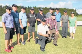  ??  ?? New life members Andy Roche (left), Murray Earl, Graeme Earl, Tony Dimmock, Dave Stewart, Ted Schischka, Roger Earl, Ken Purcell, Carol (Tom) Chase, Don Grayling, Sid Turnbull. Absent John Carson, Bob Hayward, Tom Harray, Clive Kenyon.