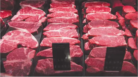  ?? CP FILE PHOTO ?? Beef cuts are shown at a grocery store in Toronto in May 2018.