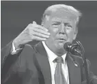  ?? JOHN RAOUX/AP ?? Trump critic Sarah Longwell of the Republican Accountabi­lity Project calls former President Donald Trump’s CPAC speech on Sunday a “warmed-over version of his greatest hits.”