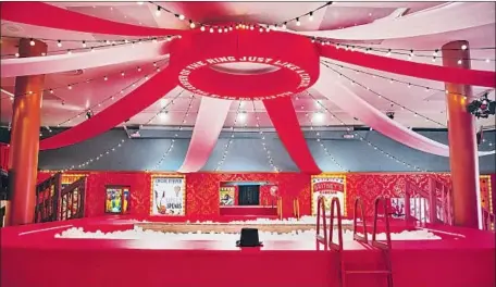  ?? Photograph­s by Donn Delson The Zone ?? A GIANT space at the Zone themed around Spears’ “Circus” era. The pop-up allows fans to pay worship to the pop star’s image and idea.