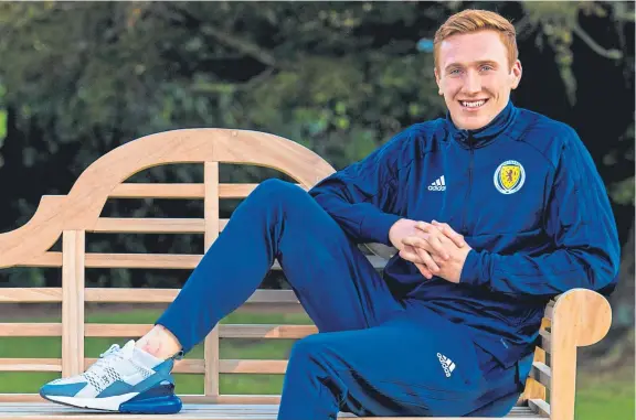  ?? Picture: SNS Group. ?? David Bates seemed quite relaxed about the possibilit­y of a first cap in Albania at Scotland’s base this week.