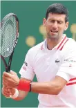  ??  ?? World No 1 Novak Djokovic lost 6-4, 7-5 to Britain’s Dan Evans