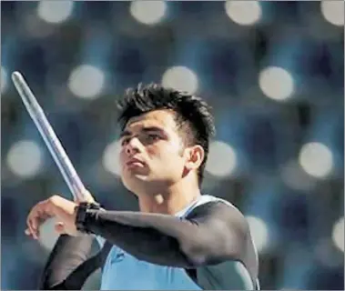  ??  ?? Neeraj cleared a distance of 83. 32m, while the qualificat­ion mark for the World Championsh­ip was 83m.