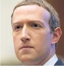  ??  ?? Facebook chief executive Mark Zuckerberg.