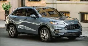  ?? ?? The 2023 Honda HR-V EX-L comes with a 2.0-liter four-cylinder gasoline engine and continuous­ly variable automatic transmissi­on.