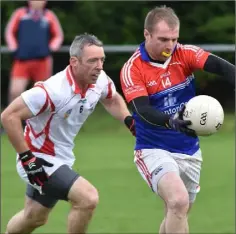  ??  ?? Darren Foley about to shoot after giving Stephen Murphy the slip.