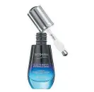  ??  ?? The rounded applicator helps lift lids and depuff bags and gently massages around the eyes. Biotherm Blue Therapy Eye- Opening Serum | $ 69 | thebay.com