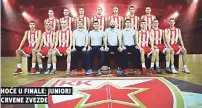  ??  ?? hoĆe u finale: juniori crvene zvezde