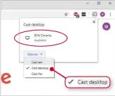  ??  ?? Use Chromecast to wirelessly stream your Windows desktop to your projector