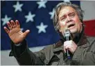  ?? Joe Raedle / Getty Images ?? Former White House chief strategist Steve Bannon’s departure was a shock.