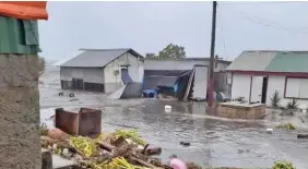  ?? Cyclone Tino ?? hit Tonga during the weekend.