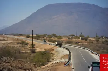  ??  ?? Road D1392 between Ga-Malekane and Mahlakwena, that passes through the villages of Ga-Mampuru, Ga-Phasha and Tukakgomo has been open for traffic since January 2018.