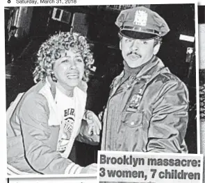  ??  ?? Carmen Lesser screams after learning of horror killings in Brooklyn carried out by Christophe­r Thomas (right) in 1984. He has now been paroled at the age of 68.