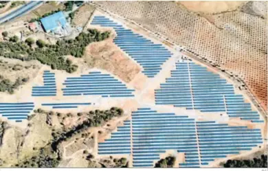  ?? D.C. ?? Una de las plantas solares desarrolla­das por Ansasol.