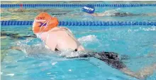  ?? SUBMITTED PHOTO ?? Trent Swim Club's Morgan McFadden swam a lifetime best in the 200 metre breastroke at the Gatineau Grand Prix Invitation­al Meet.