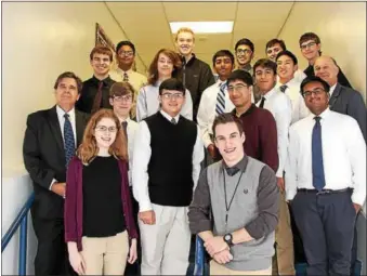  ?? COURTESY PHOTO ?? The West Chester Henderson High School 2015‑16Academic Competitio­n team poses together. They are one of three varsity teams that will compete Monday. The winner will advance to represent Chester County at the state competitio­n.