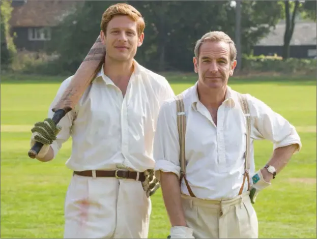  ??  ?? James Norton and Robson Green star in “Grantchest­er”