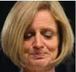  ?? AMBER BRACKEN/THE CANADIAN PRESS ?? Alberta Premier Rachel Notley was emotional talking with reporters.