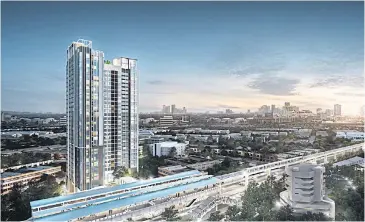  ??  ?? Ciela Sripatum, located near Sripatum University on Phahon Yothin Road, is scheduled to be one of four condominiu­m projects developed by Univenture­s subsidiary Grand Unity Developmen­t Co.