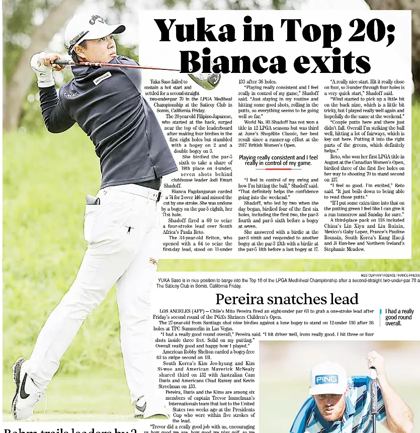 Yuka in Top 20; Bianca exits PressReader