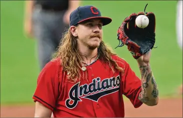  ?? TONY DEJAK / ASSOCIATED PRESS ?? San Diego got pitcher Mike Clevinger in a multiplaye­r trade with Cleveland, bolstering their rotation Monday in a rare deadline deal between contenders.