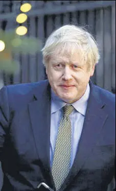  ?? REUTERS ?? MAN ON A MISSION: British Prime Minister Boris Johnson