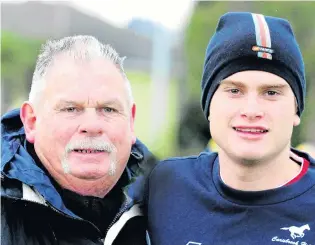  ?? PHOTO: SUPPLIED ?? Next generation . . . Bill Fleming and grandson Patrick Fleming at Tonga Park.