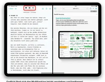  ?? ?? Endlich lässt sich das Multitaski­ng leicht verstehen und bedienen!