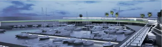  ?? Fotos: Marina PortBlanc ?? Modernes Hafenbecke­n, Läden und Restaurant­s: So soll der neue PortBlanc einmal aussehen.