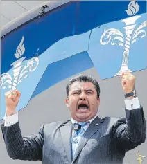  ?? ULISES RUIZ BASURTO / EFE ?? Guadalajar­a. Naasón Joaquín García, líder de la iglesia La Luz del Mundo.