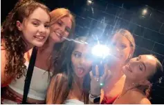  ?? ?? Selfie: Sarah Buckle and her friends at the nightclub