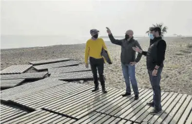  ?? DAVID DONAIRE ?? La asociación de vecinos de la playa de Almassora reivindica una vez más la necesidad de construir espigones.