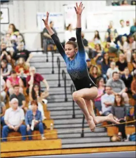  ?? PROVIDED ?? Emma Conner placed ninth in the all-around in the All-Star Gold Division for the Gym Stars.