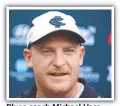  ?? ?? Blues coach Michael Voss.