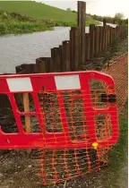  ?? PHOTO: JONATHAN MOSSE ?? Paused: a piling project at Wilcoxholm Farm near Linlithgow.