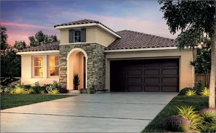  ?? Hostetler Ranch in Los Banos. ?? The Caledonia is a 1,969-square-foot plan with four bedrooms and three bathrooms. You can find the beautiful Caledonia at our newest gated community, The Villas at