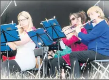  ??  ?? ■ Pictured the Bardi Wind Orchestra. Photo by John Osborn.