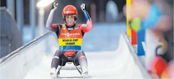 ?? FOTO: DPA ?? Gilt als aussichtsr­eiche Medaillenk­andidatin: Rodlerin Natalie Geisenberg­er, Olympiasie­gerin von 2014.