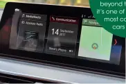  ??  ?? Latest 10.2in idrive touchscree­n is crisp and responsive