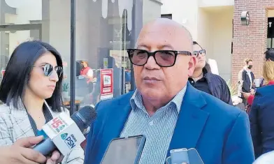  ?? /ÁNGELES GARCÍA ?? Julián Palombo
Saucedo, presidente de la Canaco Tijuana