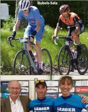  ?? (Photos DR) ?? Dubois-Sala Henri Giuge et les leaders du challenge cyclo  (Stefano Sala et Sandrine Polizzi).