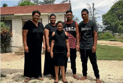  ??  ?? Ana Vaipulu with her four remaining children, above. Her husband and eldest were killed in a road smash near Tauranga in August, while doing seasonal work She lost both her husband and eldest son, who were Tongan seasonal workers, in a road accident in...