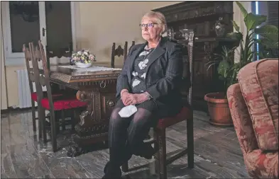  ?? (AP/Luca Bruno) ?? Gabriella Formenti, a doctor from the village of Tavernola Bergamasca in northern Italy, poses at her home.