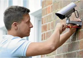  ??  ?? Security cameras have never been easier to include in your home system.